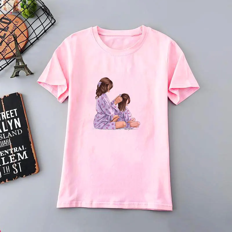 Женская футболка с надписью «Super Mom's Day», Харадзюку, Kawaii, белая футболка, Новое поступление года, футболка, топы для мамы, Корейская одежда