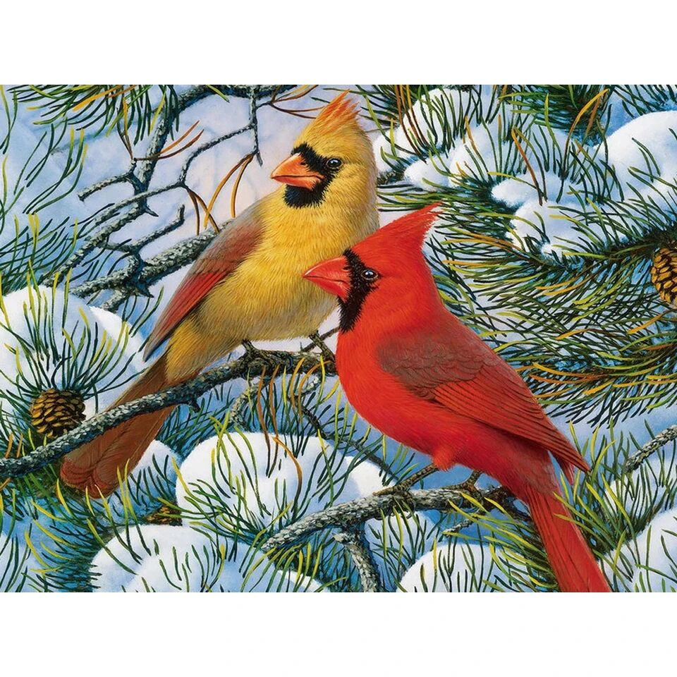 Алмазная краска ing Plein cardinal bird полный квадратный домашний Декор Аксессуары по