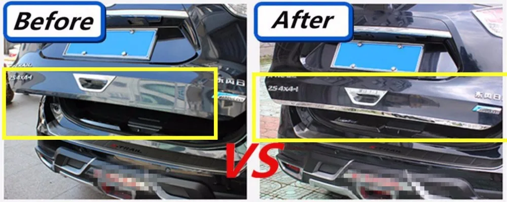 Задняя крышка для задней двери багажника из нержавеющей стали Nissan X Trail Xtrail Rogue 2014