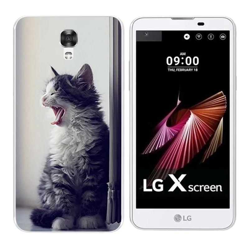Модный мягкий ТПУ для LG X Screen/X View K500N K500DS Мягкий силиконовый чехол с принтом