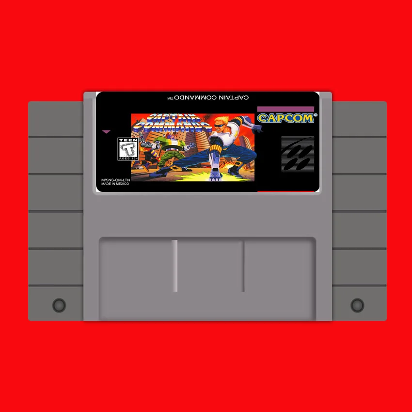 

Капитана коммандос 16 бит большой серый карточная игра для США NTSC игры