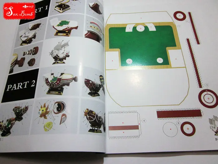 Корсажные игрушки Тысяча солнечных из аниме ONE PIECE масштаб 3D бумажная модель