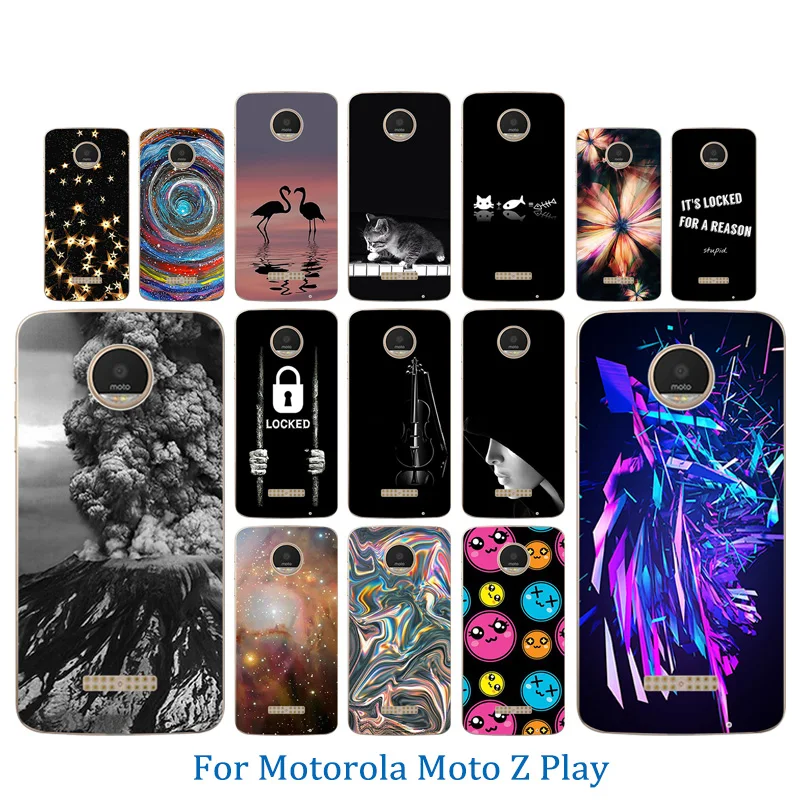 Чехол для телефона Motorola Moto Z Play с вулканическим узором прозрачный чехол X 4 XT 1635-03