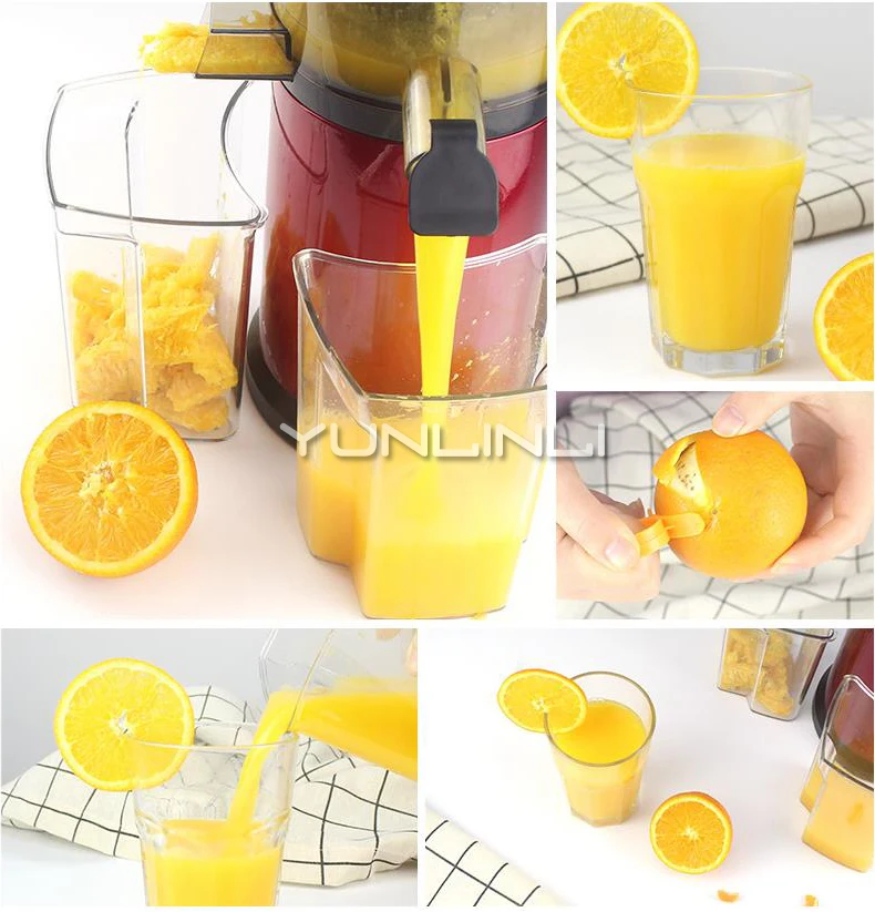 Household Electric Juicer Large Caliber Juicing Machine Full-automatic Juice Extractor Squeezer BSL-1702DS | Бытовая техника