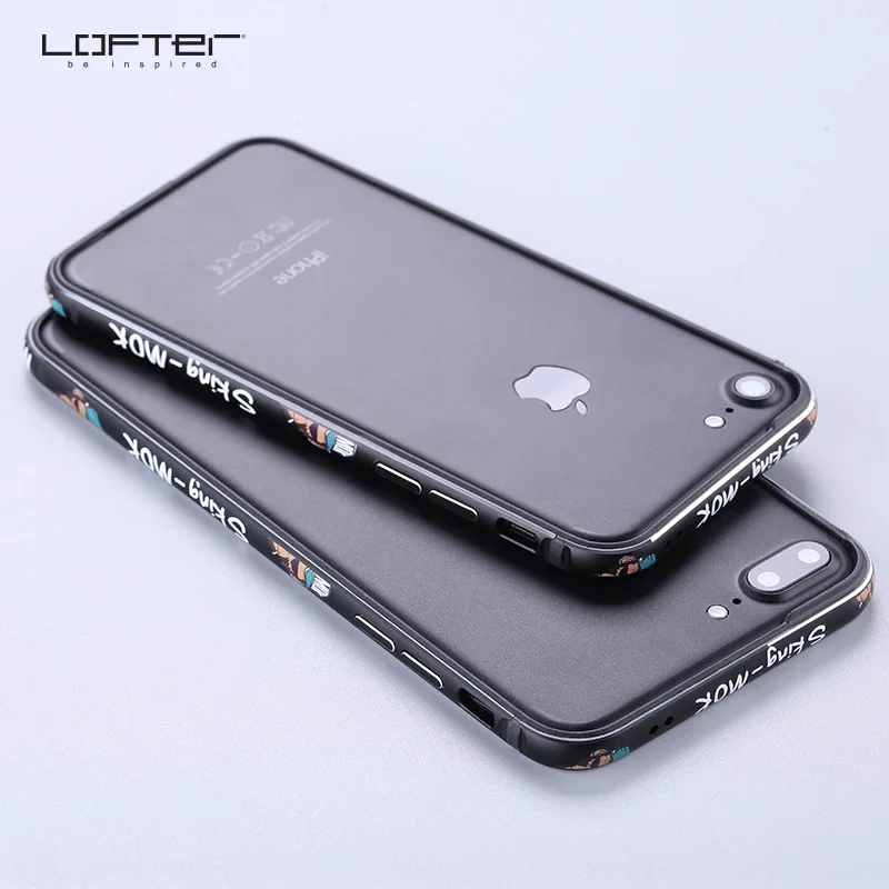 Ультра тонкий металлический бампер для iPhone 7 7 Plus, уличный стиль, алюминиевая рамка, противоударные телефонные чехлы защитные, Coque Capinha