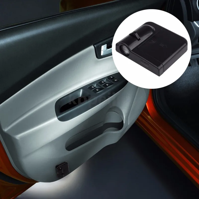 Авто-Стайлинг LED дверь автомобиля Добро пожаловать Свет Логотип наклейки с