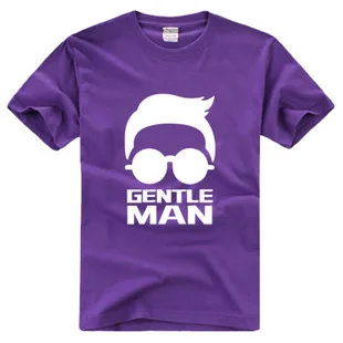 Новый 2016 хлопок цветной печать план комедий PSY джентльмен Большой размер мужчина