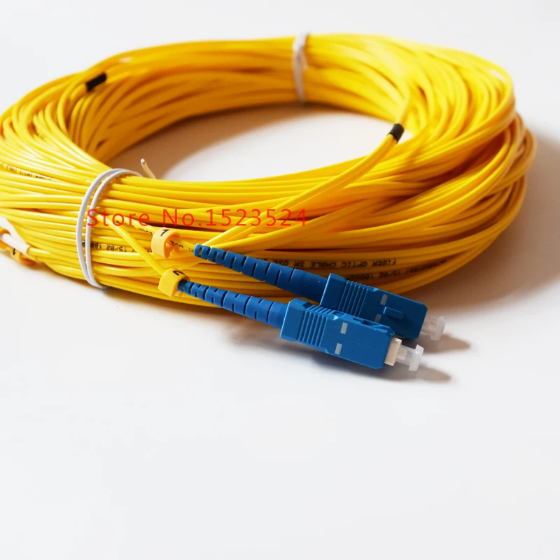 LC/UPC в SC/UPC LC-SC волоконно-оптический патч-корд дуплексный волоконный внутренний волоконный кабель SM PVC 2,0 мм 40 м