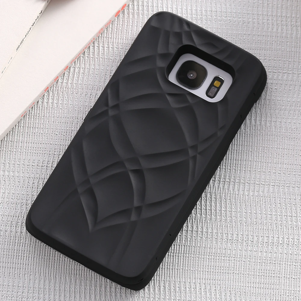 Black Чехол FLOVEME Make Up для samsung Galaxy S8 S8 Plus S7 S7 Edge, откидной зеркальный чехол с отделением для карт, чехол для телефона s, роскошный женский чехол - Цвет: Black