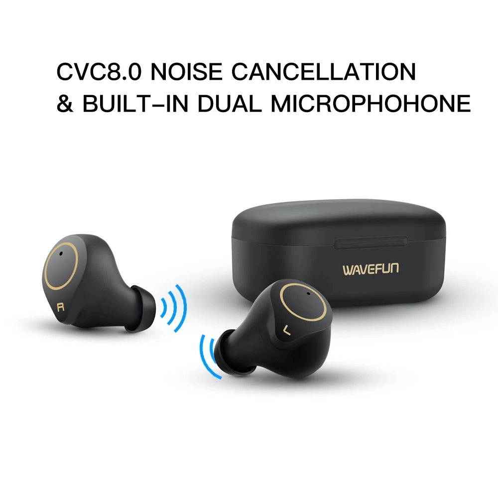 Wavefun XPods 3 наушники aptX HIFI наушники IPX7 Bluetooth 5,0 гарнитура Супер качество вызова для Iphone Xiaomi huawei Sumsung