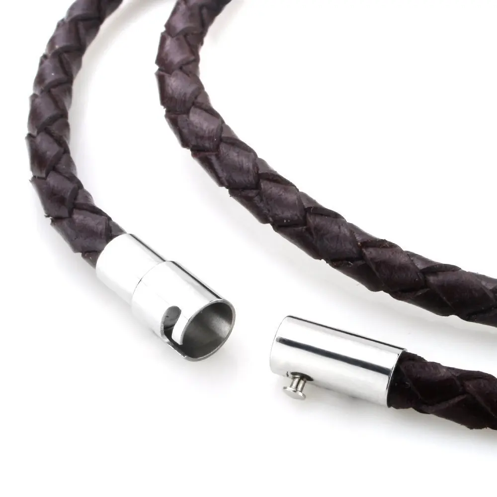 Фантастическое изящное ожерелье для молодых мужчин из нержавеющей стали черной