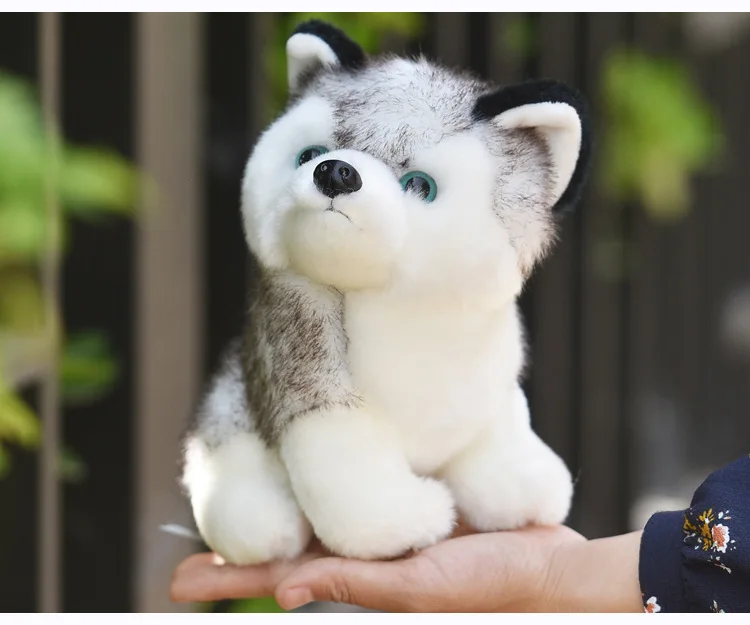 Kawaii щенок мягкие игрушки 10/20 см Милая симуляция хаски собака плюшевые игрушки куклы Дети Детские игрушки Плюшевые хаски куклы