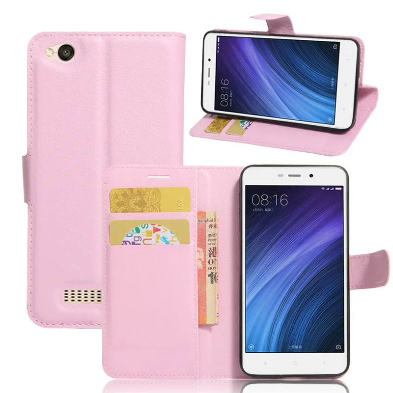 Чехол-бумажник для Xiaomi Redmi 4A откидной Чехол из искусственной кожи Xiomi Xiami Homgmi Redrice 4