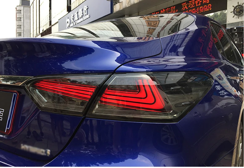 Автомобильные аксессуары от фабрики Vland, задний фонарь для Toyota Camry, стиль, светодиодный задний светильник с последовательным индикатором