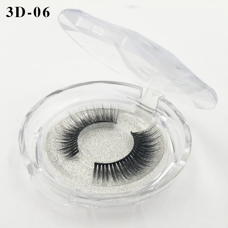 3D-06 Удивительные 3D Искусственные норковые ресницы 10-20 мм натуральные Поддельные ресницы 38 стилей Многоразовые Накладные ресницы Макияж норки 3D наращивание ресниц - Цвет: 3D-06