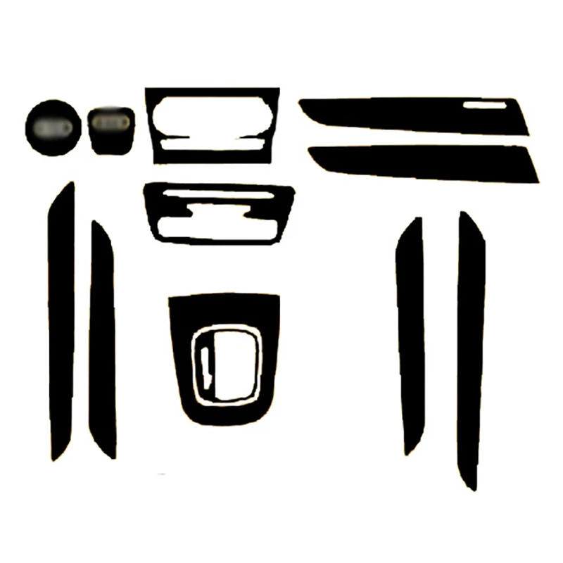 Стайлинг автомобиля новинка 3D наклейки из углеродного волокна для внутренней и