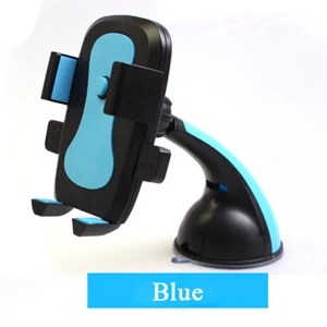 Blue SKSK Автомобильный держатель для телефона крепление на лобовое стекло присоска для iPhone 6S 7 8 Plus X samsung смартфонов поддержка gps приборной панели крепление - Цвет: Blue