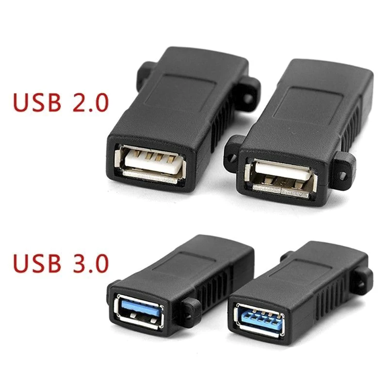 1 шт. USB 2 0 3 Стандартный гнездовой разъем адаптер для монтажа на панель Разъем