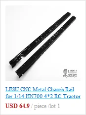 LESU CNC шасси рельс 1/14 RC MAN TGX 26 540 R470 4*2 трактор Sca грузовик модель TH02381