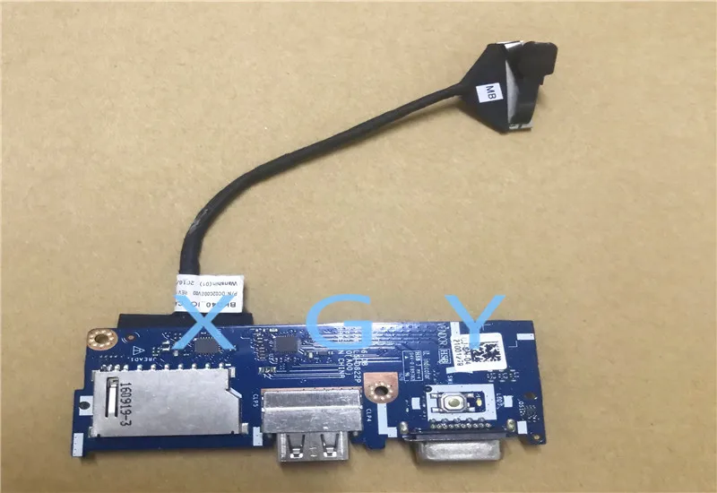 03RJG2 для DELL inspiron 14 5468 устройство чтения USB SD VGA кнопка включения доска LS-D822P 100% тесты