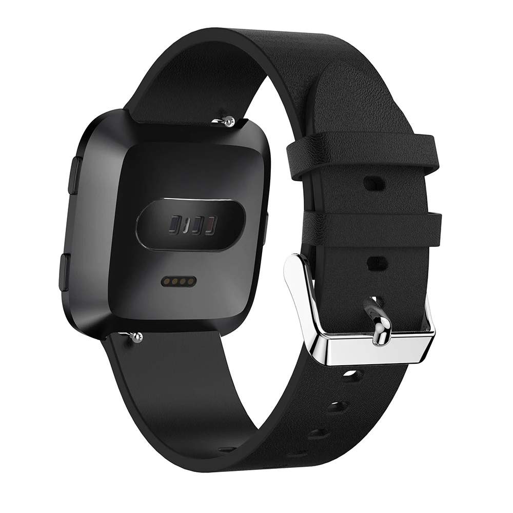 Ремешок для часов из мягкой кожи Fitbit Versa сменные Смарт часы Модный Браслет размер