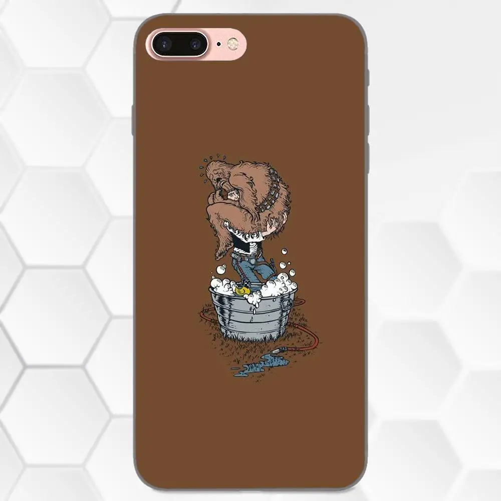 Чубакка прекрасные пластиковые аксессуары для телефона чехол Samsung Galaxy Note 4 8 9 S3 S4 S5