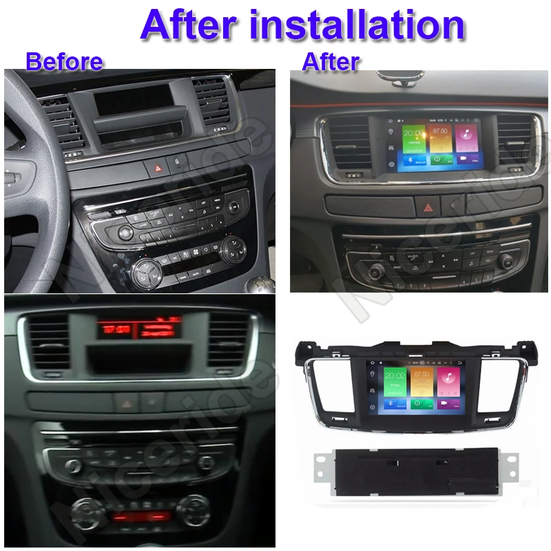 Android 9 0 автомобильный dvd плеер gps навигация радио стерео для PEUGEOT 508 2011 2012 2013 2017