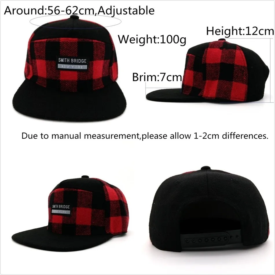 Minhui Кепка в шотландскую клетку для мужчин и женщин бейсболки Casquette буквы Gorras Planas плоская шляпа для мужчин