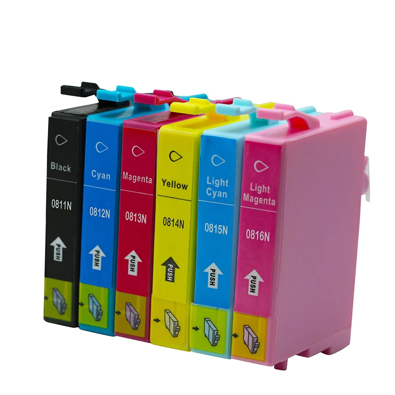 6 шт. картриджи для принтера Epson 81n t0811 TX720WD TX800FW|ink cartridge|epson ink cartridgesink cartridge epson |