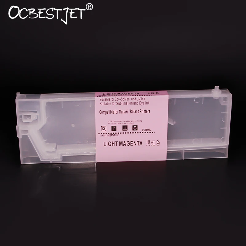220ML/PC SPC-0355 Refillable Ink Cartridge For Mimaki Tx2-1600 Printer (6 Colors One Set)