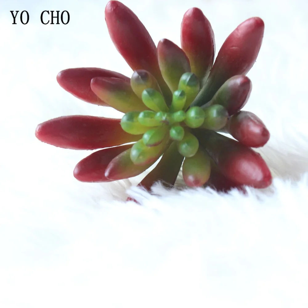 YO CHO 1 шт. красные высококачественные искусственные фруктовые суккуленты для дома