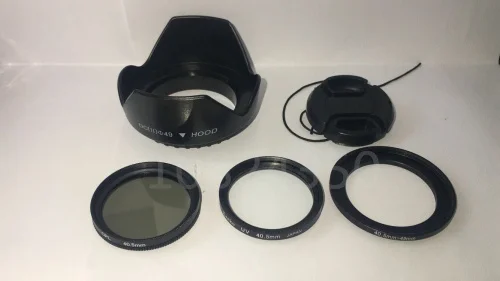 

5in1 1 set lens Filter UV Filter + lens hood +lens cap + Step ring adapter + CPL for Sony A6500 A6300 A6000 A5100 A5000 NEX-6
