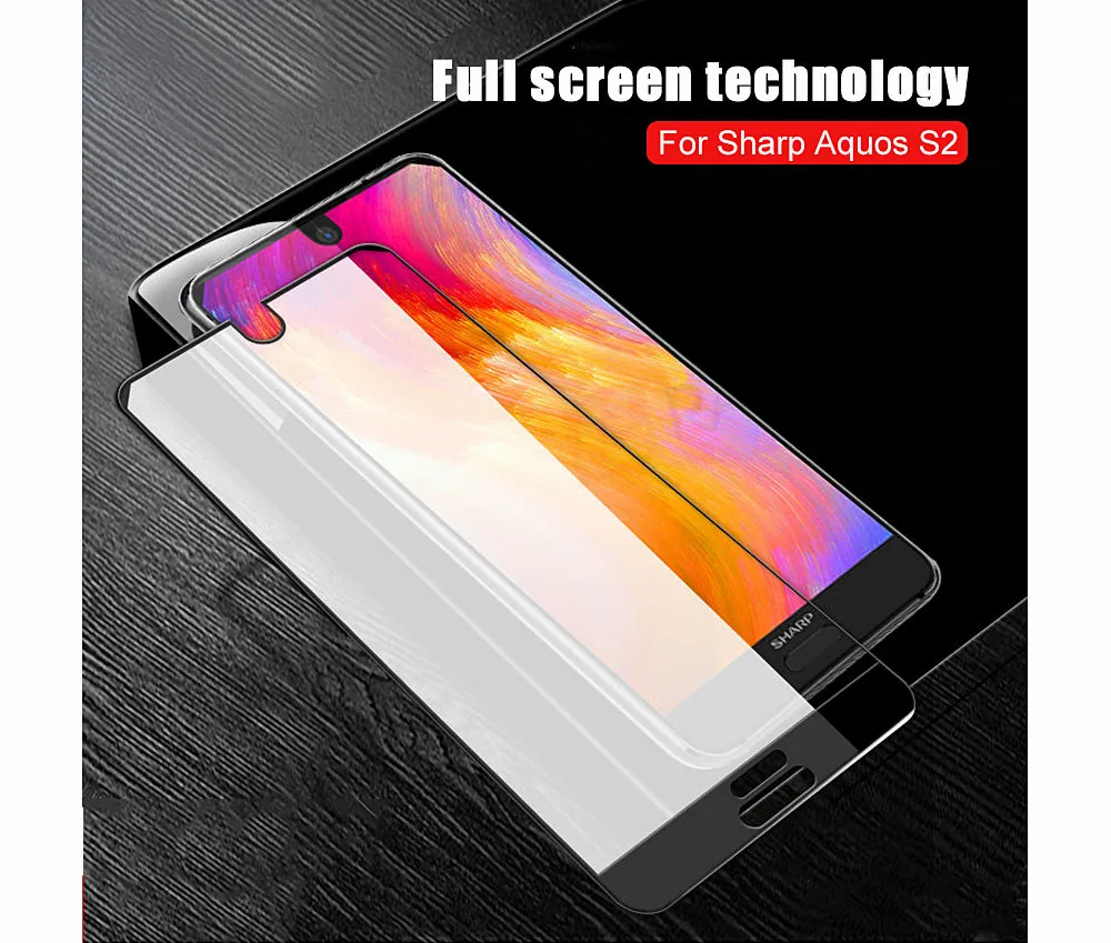 Для Sharp Aquos S2, защитное закаленное стекло, защита экрана 9 H, полное покрытие экрана, стекло для Sharp S2, пленка из закаленного стекла
