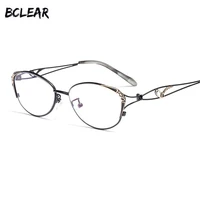 bclear new cat eye reading glasses women fashion presbyopic reading eyelasses clear anti blue ray computer lenses 0 25 4 00