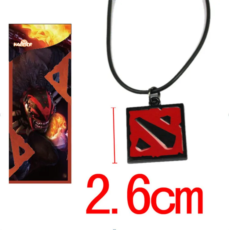 300 шт./лот DOTA 2 лого брелки и ожерелье dota герои Косплей тема подвески бесплатно