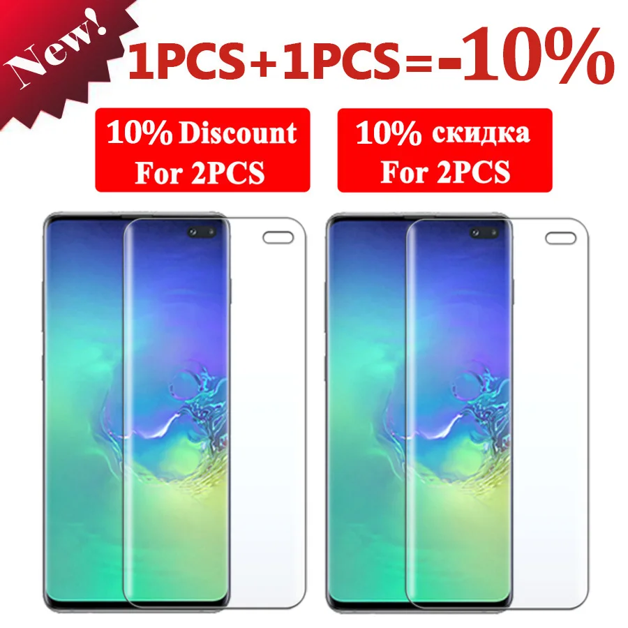 Защитная пленка для экрана samsung galaxy s10 plus tpu tremp verre hydrogel s9 s10e s10plus lite light s 9 10