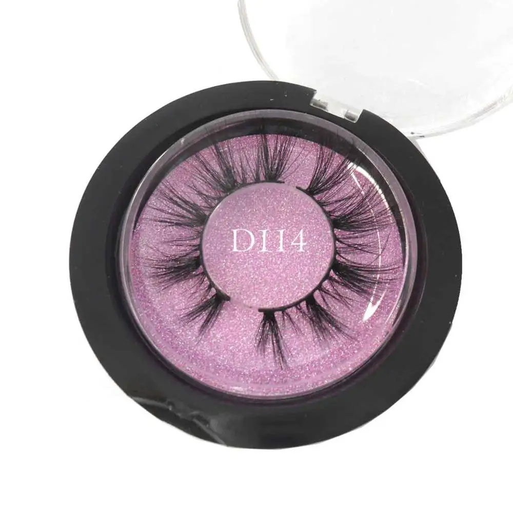 Baiside ресницы 3d норковые поставщика накладные 25 мм Хрустальная коробка круглая |