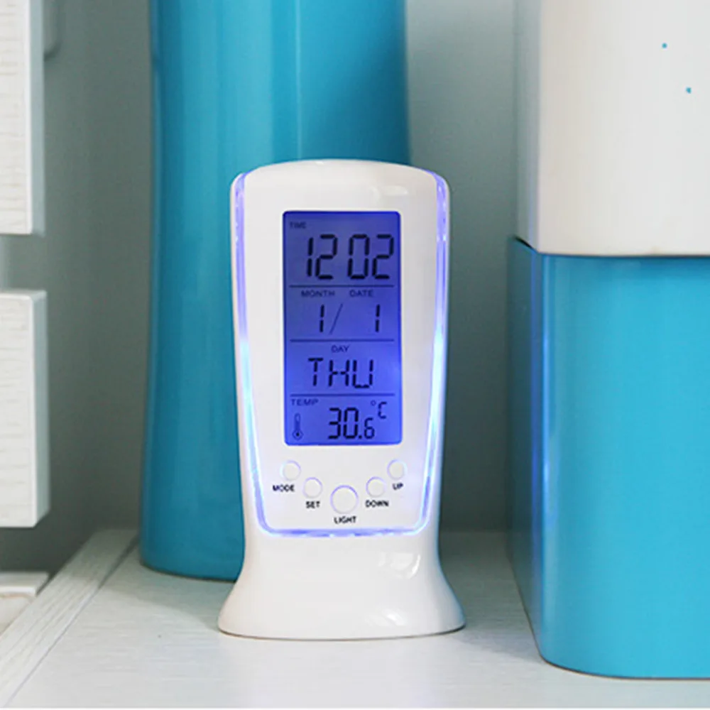 Brand new LED Digital Home Alarm Clock Multi Functional Calendar Thermometer Display with Backlight |