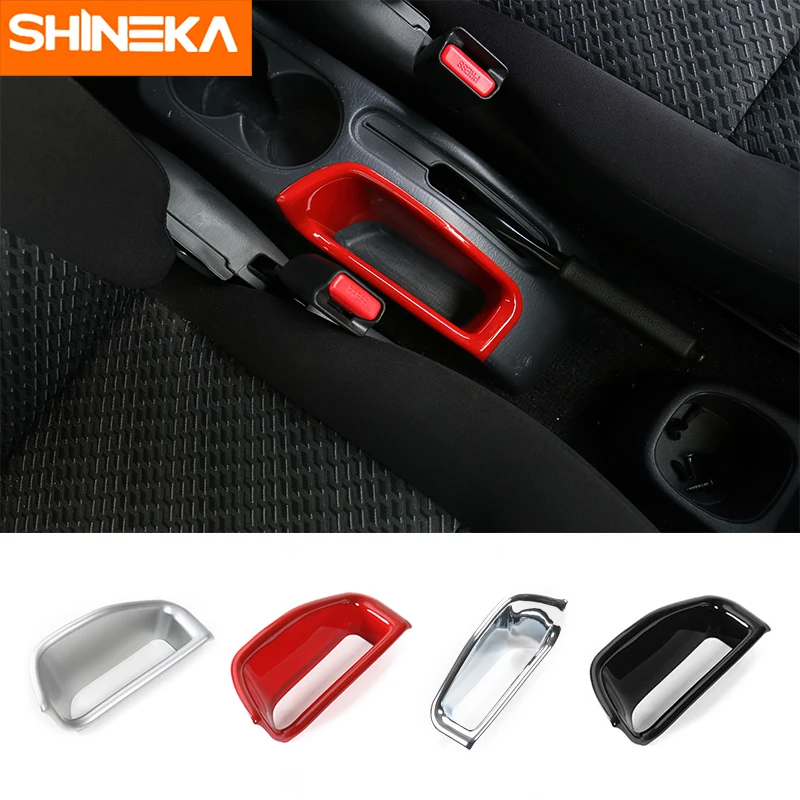 

SHINEKA Car Styling ABS Car Interior Door Hand Break Storage Box Decorative Cover for Suzuki Jimny 2007+
