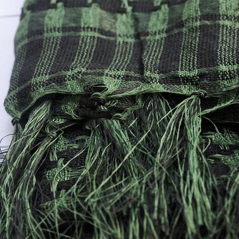 

VIIANLES Muslim Hijab Men Women Outdoor Arab Scarves Tassel Multifunction Cotton Thicker Windproof Desert Square Winter Scarf