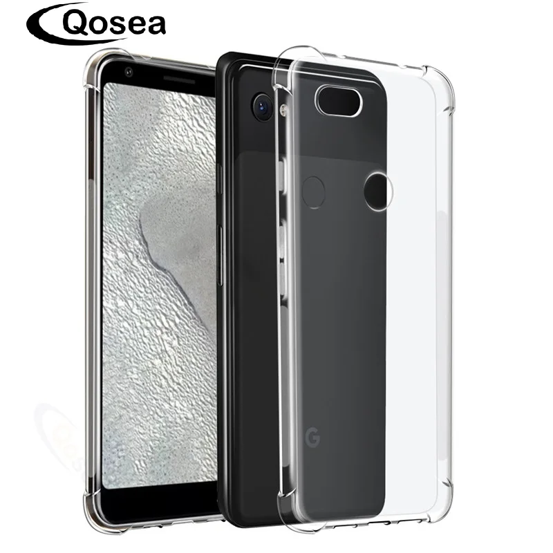 Чехол Qosea для Google Pixel 3a XL чехол с четырьмя углами прозрачный тонкий мягкий