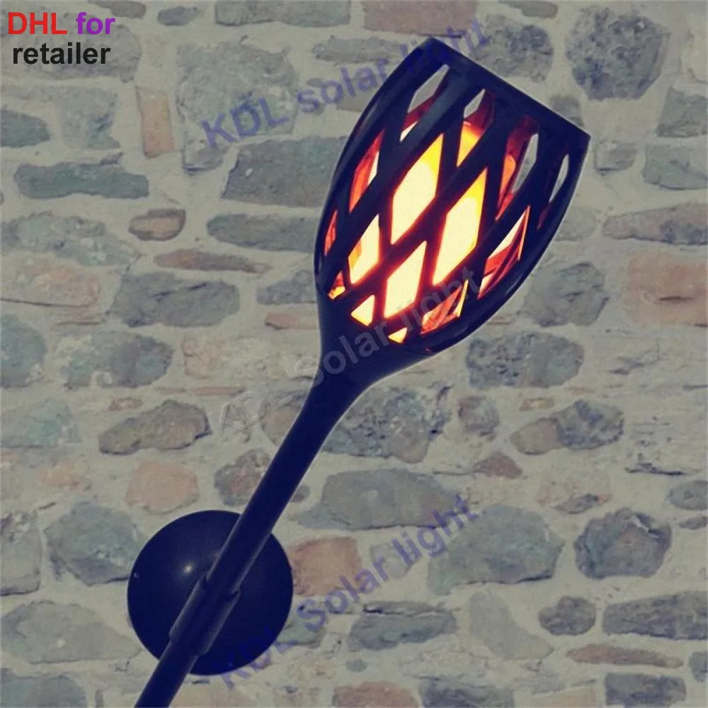 4pcs/lot Solar 96LEDs Dancing flame Torch Lights radar 3 working mode LED Flame flameing t landscape garden camps flam | Лампы и
