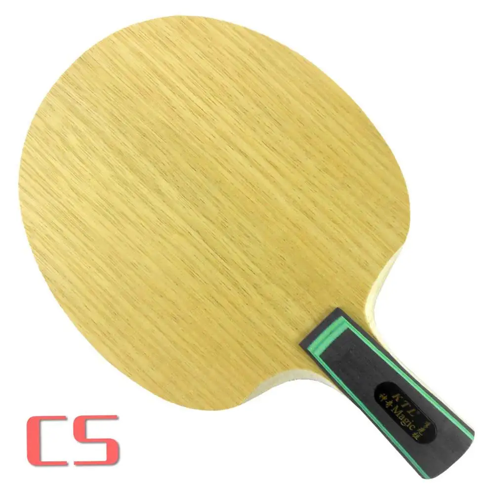 CS short handle KTL волшебное деревянное лезвие для настольного тенниса для ракетки pingpong весло летучая мышь Супер тонкость 13-14 см Супер светильник 68-77 г - Цвет: CS short handle