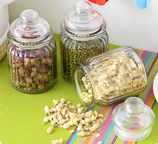 1 шт. 3 размера новая стеклянная герметичная банка для хранения с широким