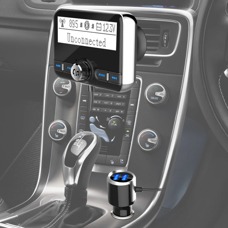 BC31 автомобильный fm-передатчик Bluetooth беспроводной радио двойной USB Быстрый адаптер AUX MP3-плеер модулятор FM и громкой связи