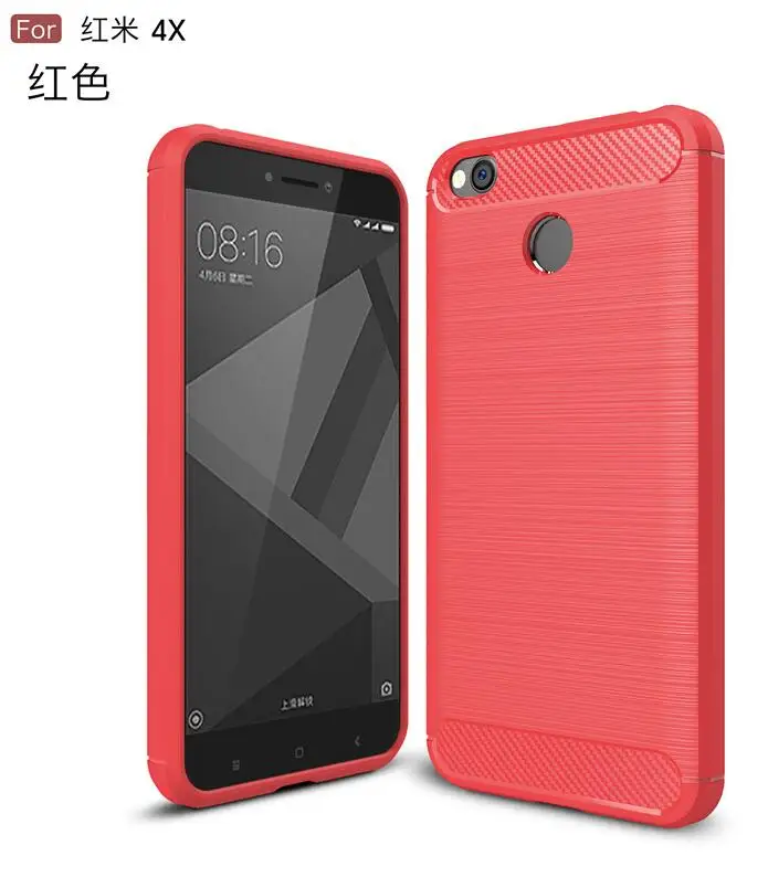 Мягкие прочные бронированные чехлы из ТПУ для Xiaomi Redmi 4X 5 0 дюймовый матовый