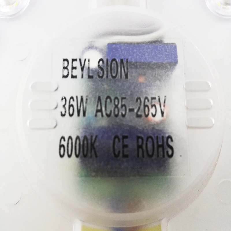 BEYLSION 36 Вт круглый 2835SMD светодиодный модуль потолочные лампы 110 В 220 в 85-265 в Диаметр: 210 мм холодный белый Светодиодные модули для дома спальни