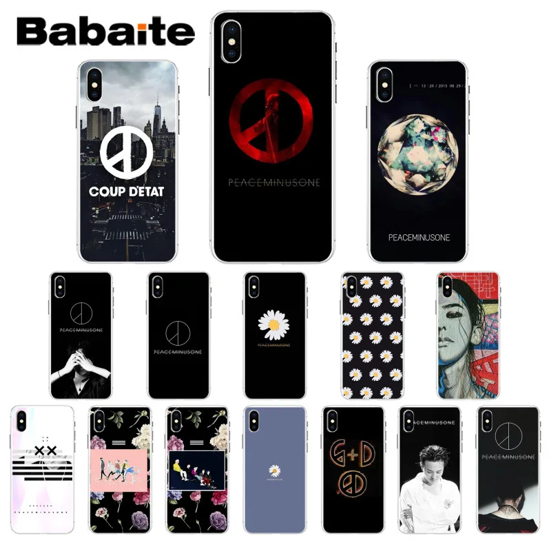 Мягкий ТПУ чехол для телефона Babaite G dragon peaceminusone 7 8 5 5Sx 6 7plus 8Plus X XS MAX XR|Бамперы| |