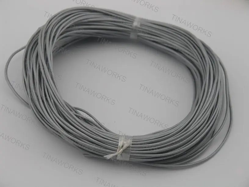 

100Yards 1.5mm Metallic Silver Grey Round Real Genuine Leather Cord for Jewelry Making Crafting Beading Necklace Bracelet Making