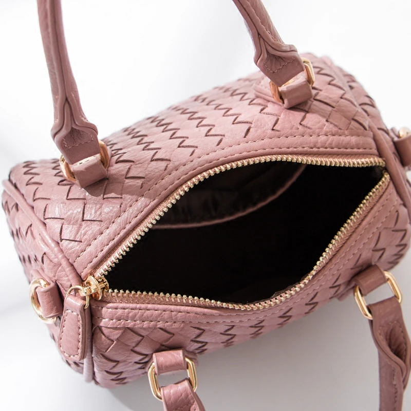 Женские ручные сумки простой тканый стиль через плечо женская сумка-мессенджер